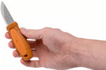 Couteau de poche Mora Eldris 13501 lame inox 5,9cm manche caoutchouc burnt orange + étui