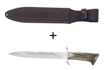 Couteau Muela Alcaraz 9206 lame en inox 26cm manche en bois de cerf + étui en cuir