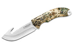 Couteau Camillus Veil lame 19834 inox 10,2cm Manche Prym1 Camo ABS + étui nylon