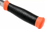Couteau Mora 2000 12057 lame inox 10,9cm manche caoutchouc noir/orange + étui