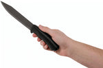 Couteau Mora Pathfinder Noir 12355 lame carbone 17,2cm manche polypropylène noir + étui
