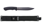 Couteau Mora Pathfinder Noir 12355 lame carbone 17,2cm manche polypropylène noir + étui