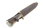 Couteau Muela Alcaraz 9249 lame en inox 26cm manche en bois de cerf + étui en cuir