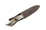 Couteau Muela Alcaraz 9314 lame en inox 19cm manche en bois de cerf + étui en cuir