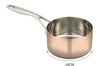 Casserole en cuivre inox droite Baumalu B'Chef poignée rivetée en fonte d'inox - 16cm