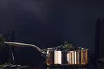 Sauteuse en cuivre inox Baumalu B'Chef avec couvercle en inox