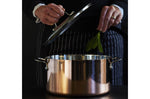 Faitout en cuivre inox 24cm Baumalu B'Chef avec couvercle en inox