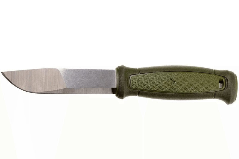 Couteau Mora Kansbol Multi-Mount 12645 lame inox 10,9cm manche caoutchouc vert + étui