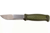 Couteau Mora Kansbol Multi-Mount 12645 lame inox 10,9cm manche caoutchouc vert + étui