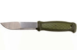Couteau Mora Kansbol Multi-Mount 12645 lame inox 10,9cm manche caoutchouc vert + étui