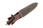 Couteau Muela Sanglier 9253 lame en inox 24cm manche en stamina wood + étui en cuir