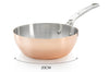 Sauteuse bombée en cuivre inox De Buyer Prima Matera poignée en fonte d'inox compatible induction - 20cm