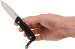 Couteau LionSteel M1.GBK lame 7,5cm manche en G10 noir + étui en cuir