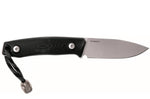 Couteau LionSteel M1.GBK lame 7,5cm manche en G10 noir + étui en cuir