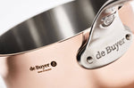 Casserole en cuivre inox De Buyer Prima Matera poignée en fonte d'inox compatible induction