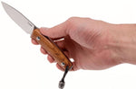 Couteau LionSteel M1.ST lame 7,5cm manche en bois de santal + étui en cuir