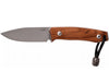 Couteau LionSteel M1.ST lame 7,5cm manche en bois de santal + étui en cuir