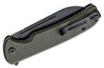 Couteau pliant CIVIVI Chevalier C200222 manche en micarta vert et noir 11,2cm