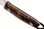 Couteau LionSteel M1.WN lame 7,5cm manche en bois de noyer + étui en cuir
