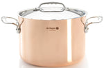 Braisière en cuivre inox 24cm De Buyer Prima Matera compatible induction avec couvercle