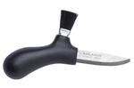 Couteau à champignons Mora Karl-Johan 10906 lame inox 6,2cm manche polypropylène noir + étui