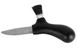 Couteau à champignons Mora Karl-Johan 10906 lame inox 6,2cm manche polypropylène noir + étui