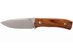 Couteau LionSteel M4.ST lame 9,5cm manche en bois de santal + étui en cuir