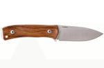 Couteau LionSteel M4.ST lame 9,5cm manche en bois de santal + étui en cuir