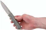 Couteau LionSteel B40.CVG lame 10,3cm manche en micarta vert gaine + étui en cuir