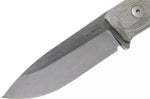 Couteau LionSteel B40.CVG lame 10,3cm manche en micarta vert gaine + étui en cuir