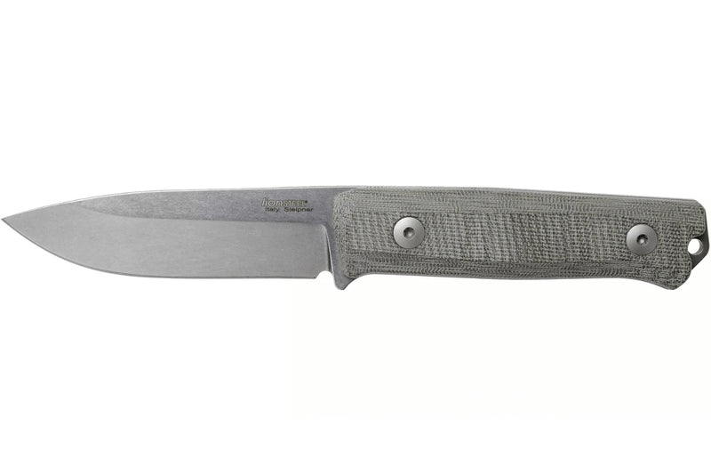 Couteau LionSteel B40.CVG lame 10,3cm manche en micarta vert gaine + étui en cuir