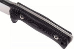 Couteau LionSteel T5.MI lame 12,8cm manche en micarta noir + étui en cuir