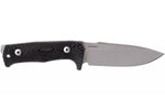 Couteau LionSteel T5.MI lame 12,8cm manche en micarta noir + étui en cuir