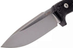 Couteau LionSteel T5.MI lame 12,8cm manche en micarta noir + étui en cuir