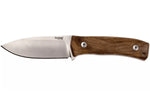 Couteau LionSteel M4.WN lame 9,5cm manche en bois de noyer + étui en cuir
