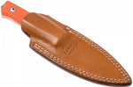 Couteau LionSteel B40.GOR lame 10,3cm manche en G10 orange + étui en cuir