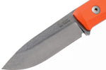 Couteau LionSteel B40.GOR lame 10,3cm manche en G10 orange + étui en cuir