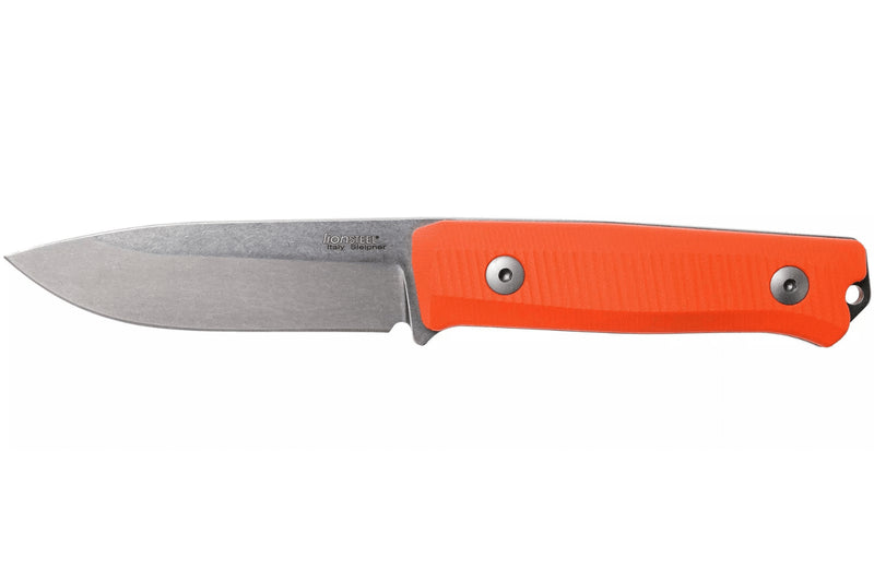 Couteau LionSteel B40.GOR lame 10,3cm manche en G10 orange + étui en cuir