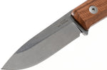 Couteau LionSteel B40.ST lame 10,3cm manche en bois de santal + étui en cuir