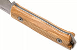 Couteau LionSteel B40.UL lame 10,3cm manche en bois d'olivier + étui en cuir