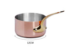 Casserole en cuivre inox Mauviel M'Héritage 200B compatible tous feux sauf induction - 12cm