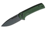 Couteau pliant CIVIVI Conspirator C210062 lame Blackwash et manche Micarta vert 11,7cm