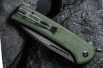 Couteau pliant CIVIVI Conspirator C210062 lame Blackwash et manche Micarta vert 11,7cm