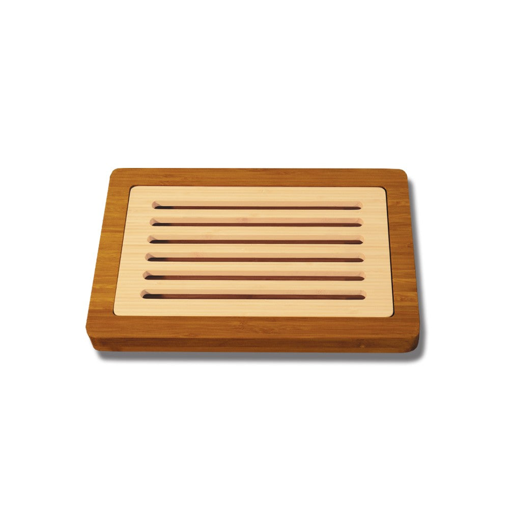 Planche à pain bicolore Totally Bamboo - 24x37cm - garantie 5 ans
