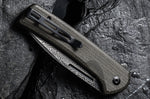 Couteau pliant CIVIVI Conspirator C21006DS1 lame Damas manche Micarta noir et vert 11,7cm