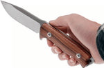 Couteau LionSteel M5.ST lame 11,5cm manche en bois de santal + étui en cuir