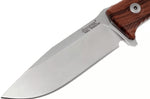 Couteau LionSteel M5.ST lame 11,5cm manche en bois de santal + étui en cuir