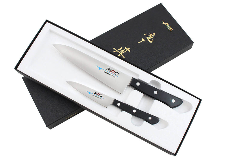 Coffret 2 couteaux japonais MAC Chef : Office + Chef