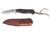 Couteau Citadel Loutre 63102 lame 10cm manche en bois avec lacet et étui en cuir