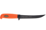 Couteau Marttiini Hunter's Carving Martef 935024 lame 15cm manche caoutchouc orange + étui
